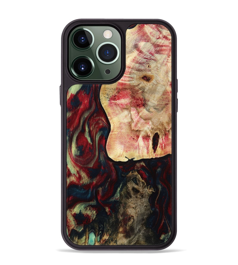 iPhone 13 Pro Max Wood Phone Case - Michell (Red, 788666)