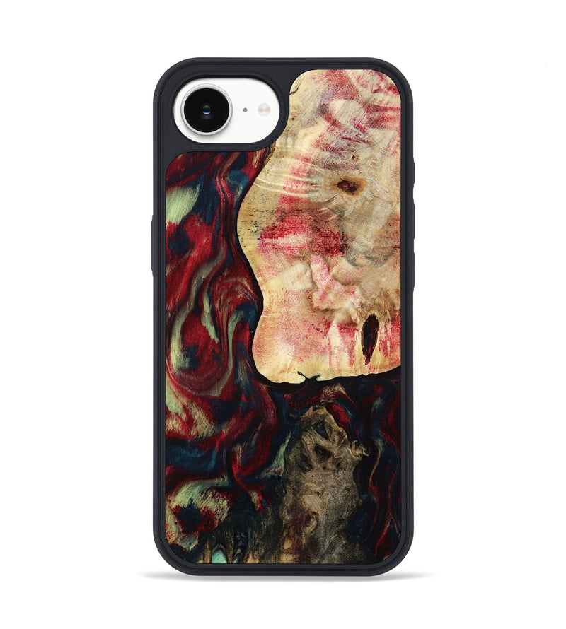 iPhone 16e Wood Phone Case - Michell (Red, 788666)