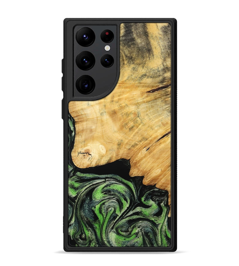 Galaxy S22 Ultra Wood Phone Case - Marta (Green, 788681)