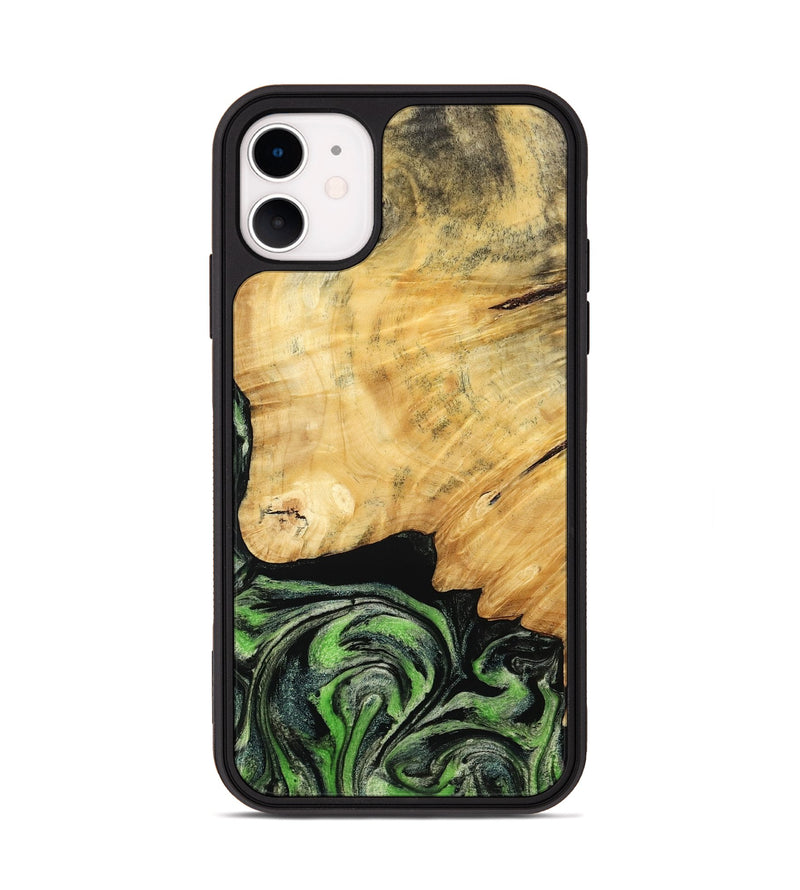 iPhone 11 Wood Phone Case - Marta (Green, 788681)