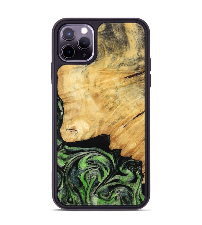 iPhone 11 Pro Max Wood Phone Case - Marta (Green, 788681)