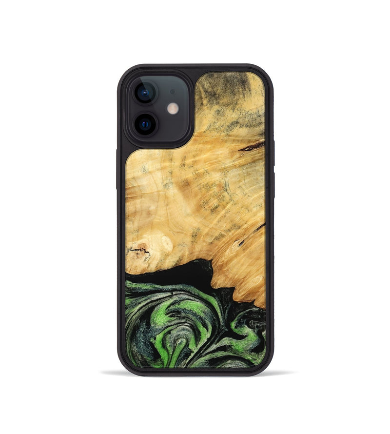 iPhone 12 mini Wood Phone Case - Marta (Green, 788681)