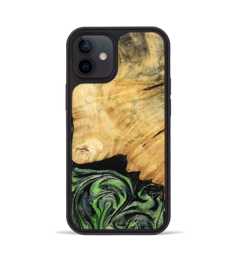 iPhone 12 Wood Phone Case - Marta (Green, 788681)