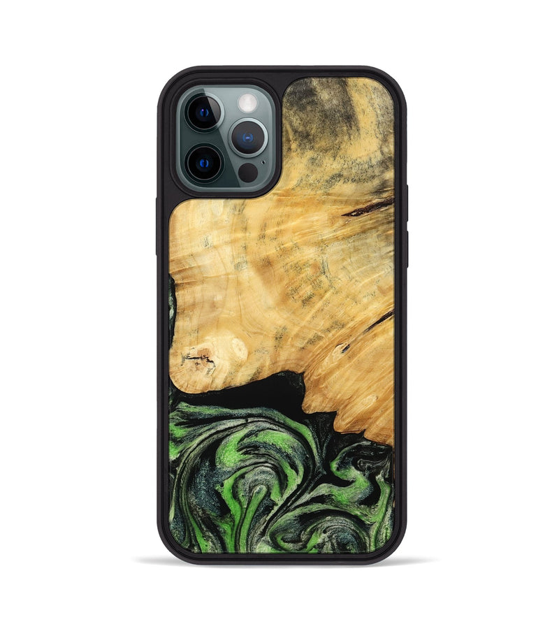 iPhone 12 Pro Wood Phone Case - Marta (Green, 788681)
