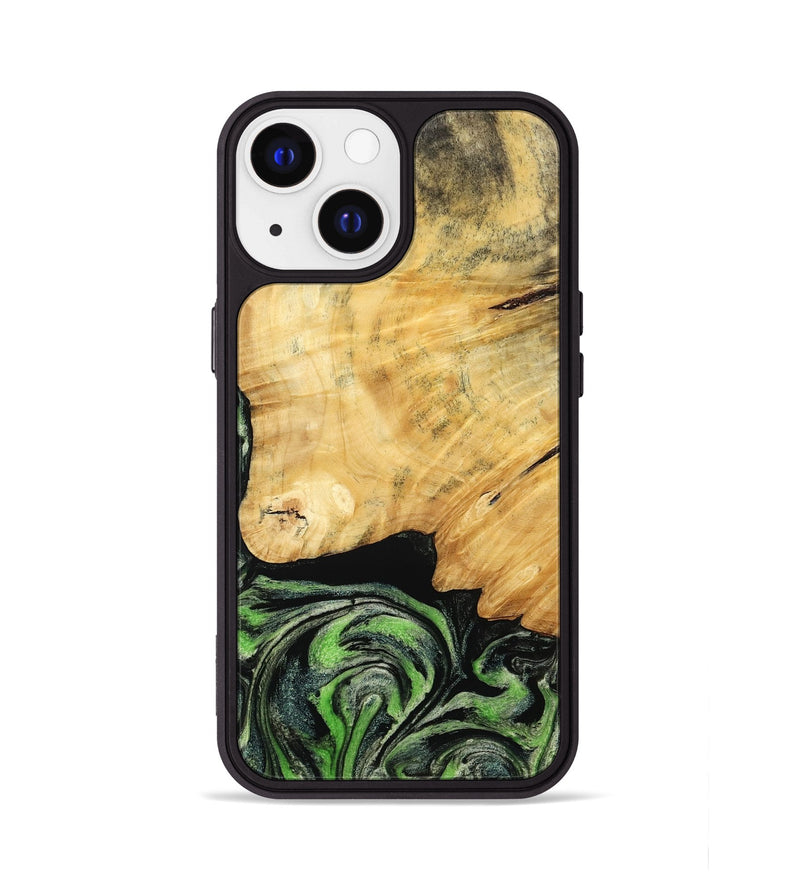 iPhone 13 Wood Phone Case - Marta (Green, 788681)