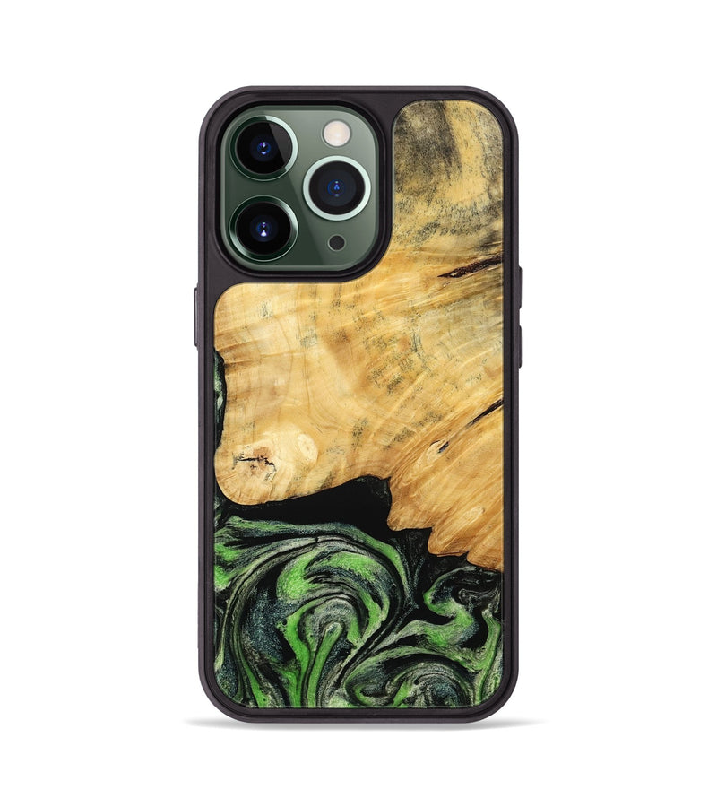 iPhone 13 Pro Wood Phone Case - Marta (Green, 788681)
