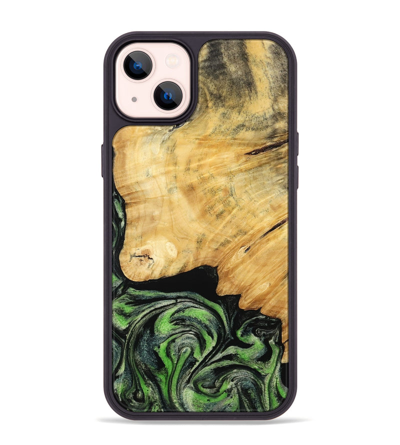 iPhone 14 Plus Wood Phone Case - Marta (Green, 788681)