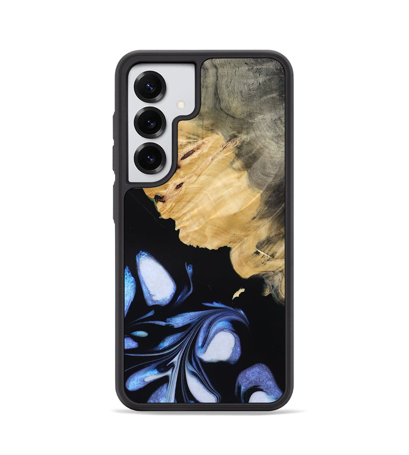 Galaxy S25 Wood Phone Case - Omari (Blue, 788704)