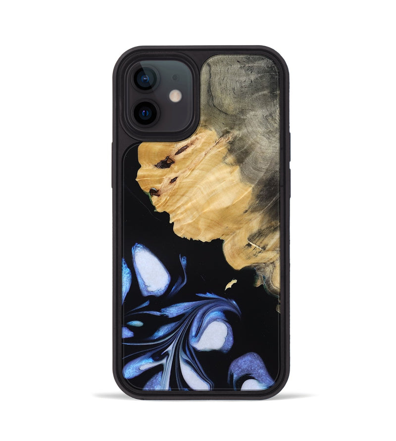 iPhone 12 Wood Phone Case - Omari (Blue, 788704)