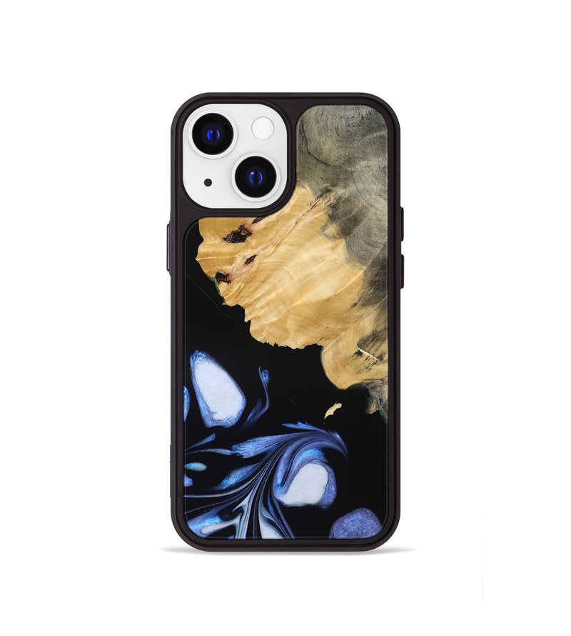 iPhone 13 mini Wood Phone Case - Omari (Blue, 788704)