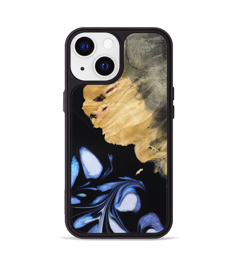 iPhone 13 Wood Phone Case - Omari (Blue, 788704)