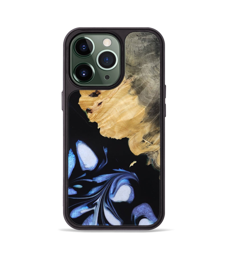 iPhone 13 Pro Wood Phone Case - Omari (Blue, 788704)