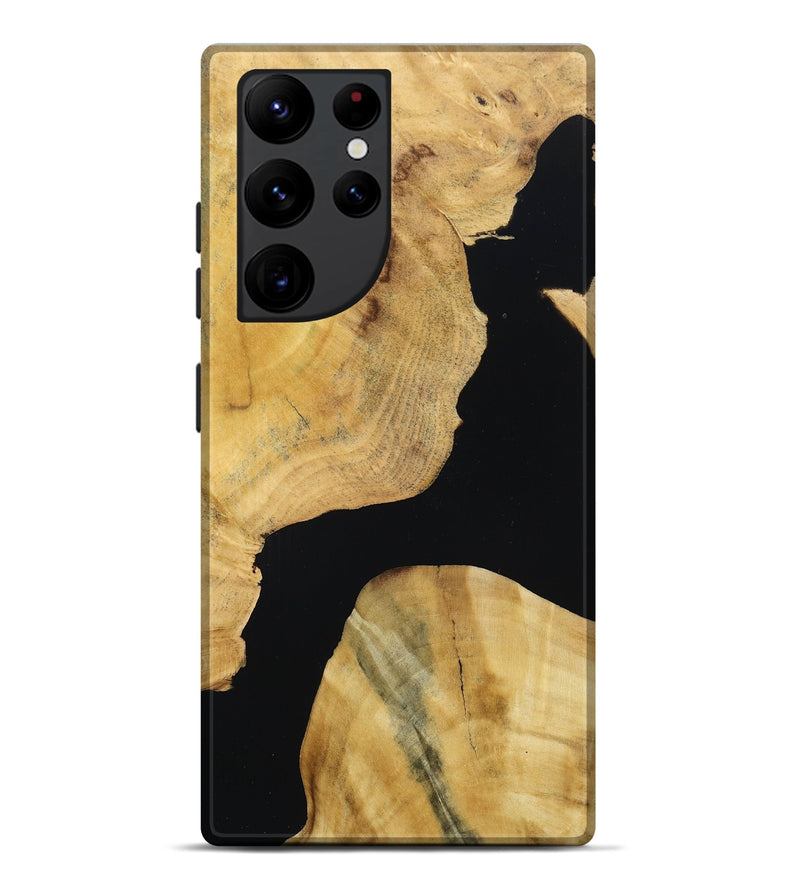 Galaxy S22 Ultra Wood Live Edge Phone Case - Dottie (Wood Burl, 788837)