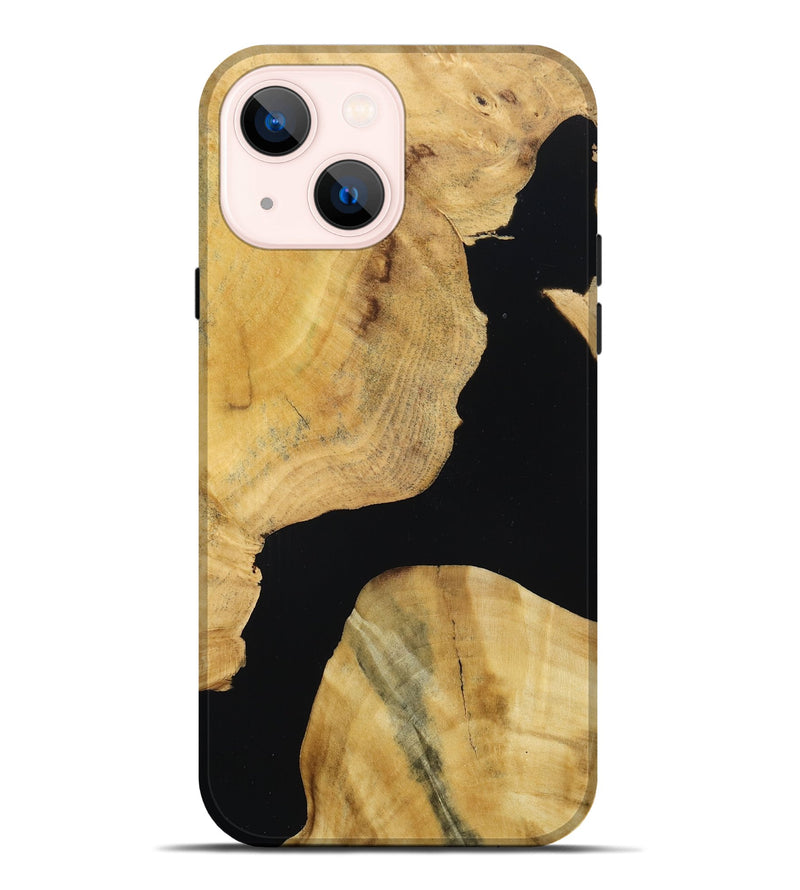 iPhone 14 Plus Wood Live Edge Phone Case - Dottie (Wood Burl, 788837)