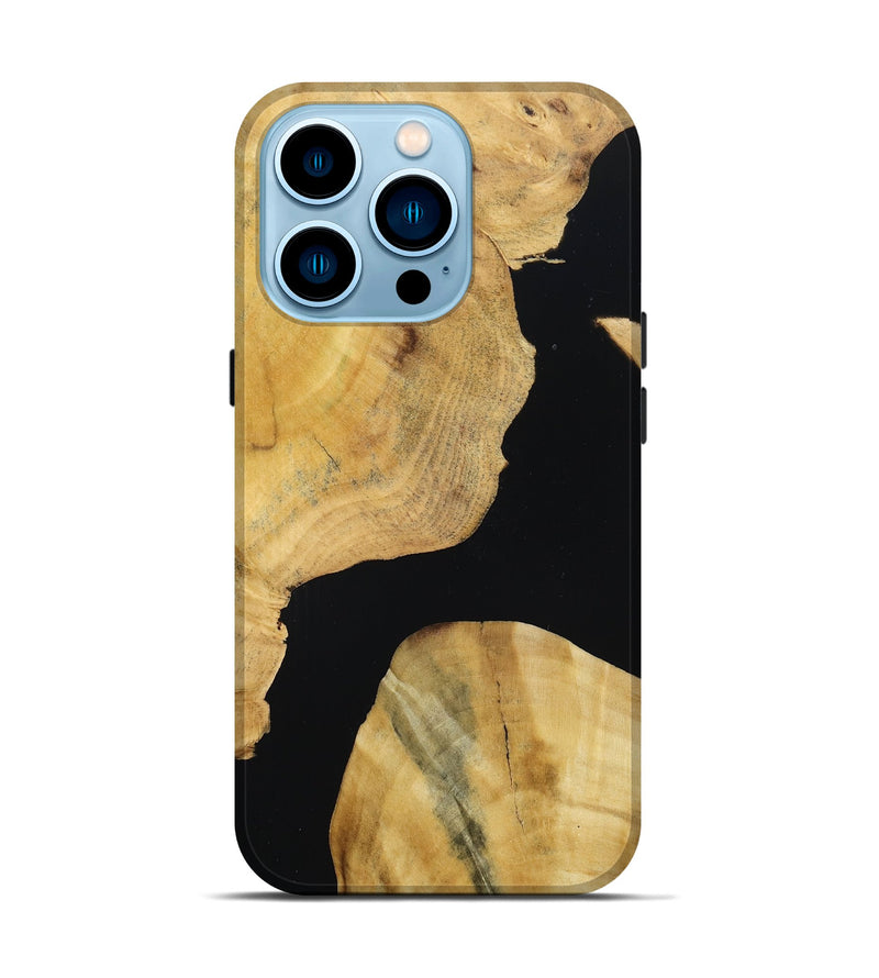 iPhone 14 Pro Wood Live Edge Phone Case - Dottie (Wood Burl, 788837)