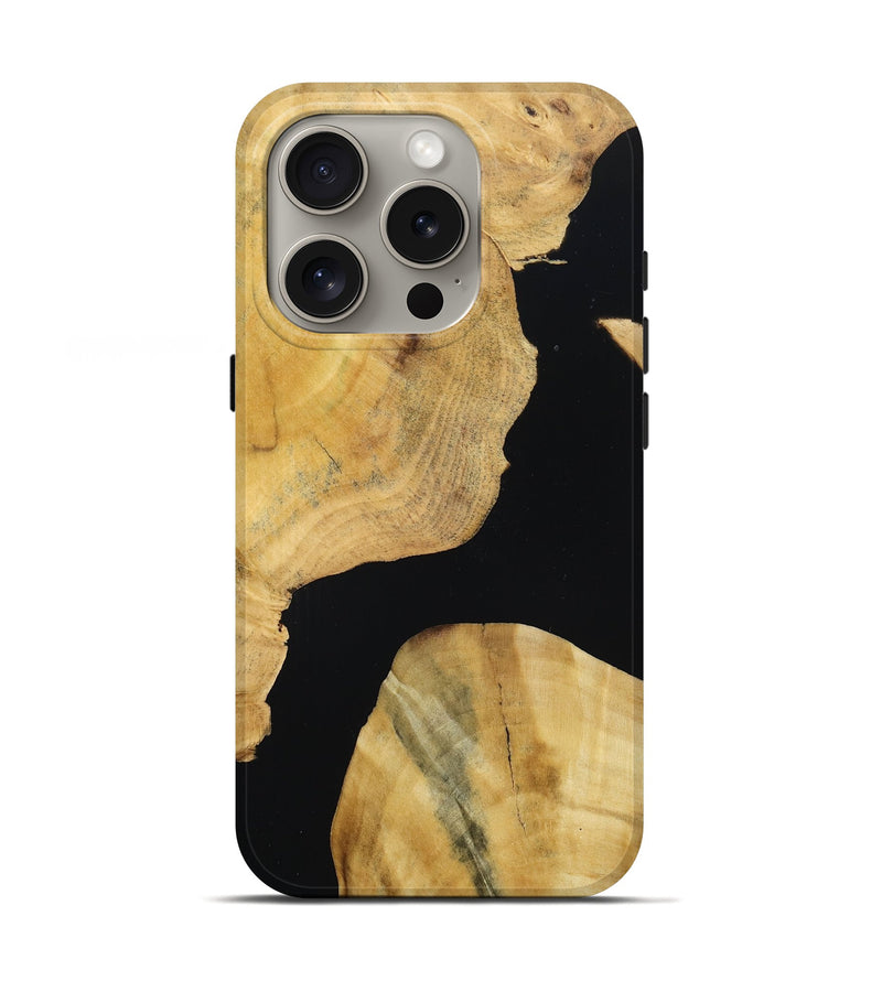 iPhone 16 Pro Wood Live Edge Phone Case - Dottie (Wood Burl, 788837)