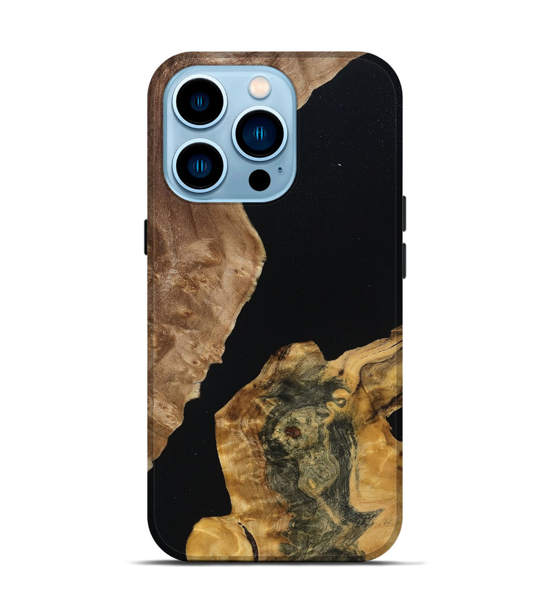 iPhone 14 Pro Wood Live Edge Phone Case - Ouida (Wood Burl, 788853)