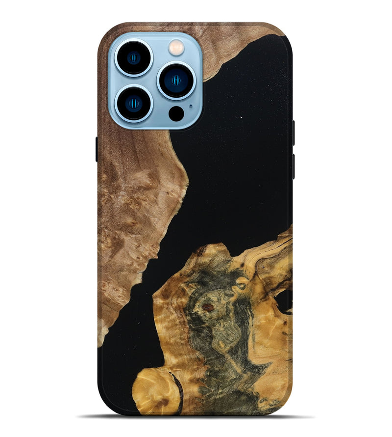 iPhone 14 Pro Max Wood Live Edge Phone Case - Ouida (Wood Burl, 788853)