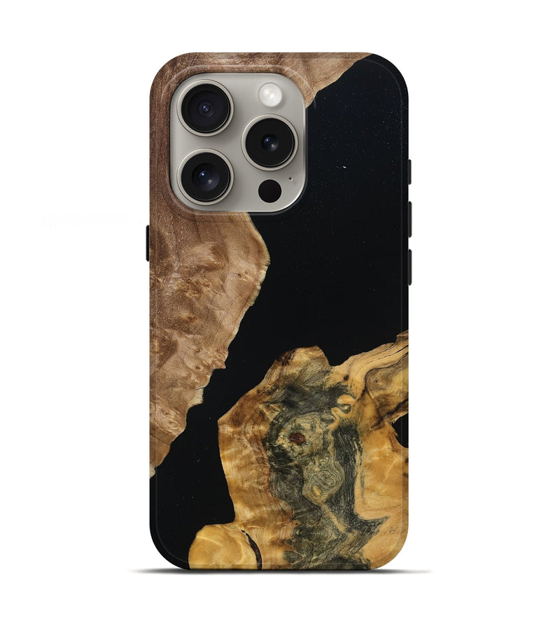 iPhone 16 Pro Wood Live Edge Phone Case - Ouida (Wood Burl, 788853)