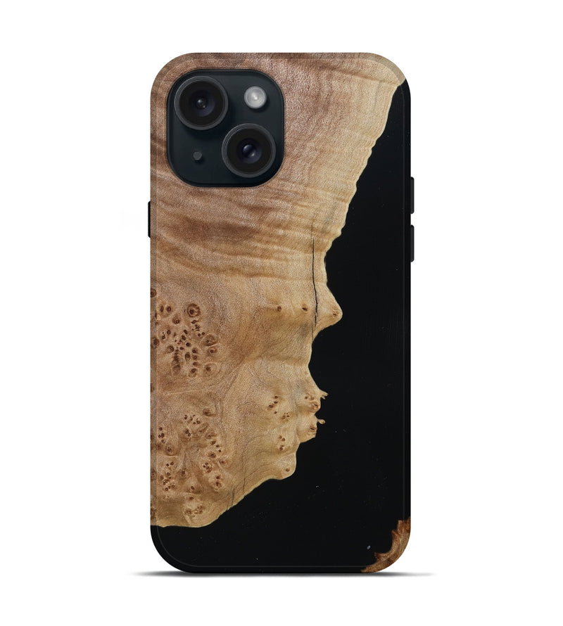 iPhone 15 Wood Live Edge Phone Case - Shamar (Wood Burl, 788865)
