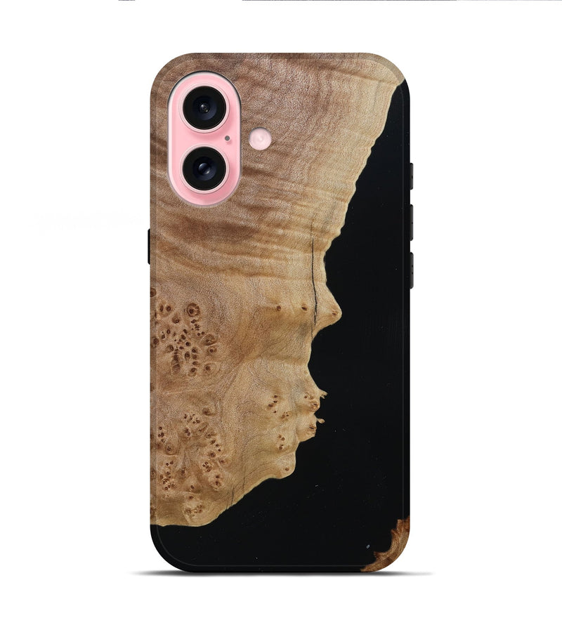 iPhone 16 Wood Live Edge Phone Case - Shamar (Wood Burl, 788865)