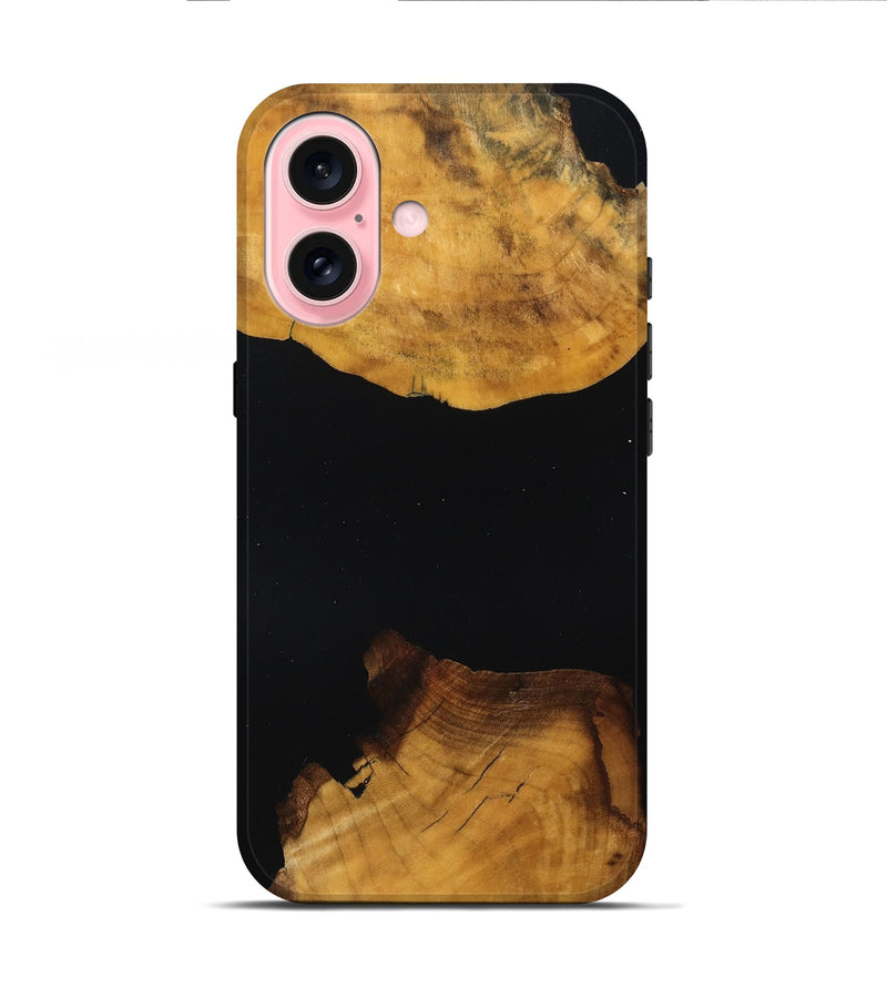 iPhone 16 Wood Live Edge Phone Case - Maximo (Wood Burl, 788869)