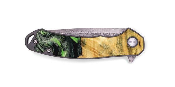 EDC Wood Pocket Knife - Kecia (Green, 788921)
