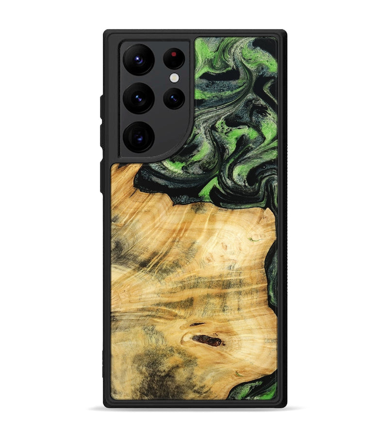 Galaxy S22 Ultra Wood Phone Case - Kecia (Green, 788921)