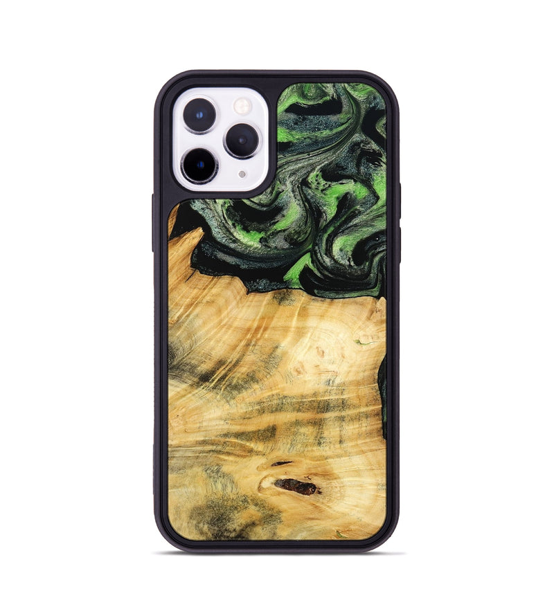 iPhone 11 Pro Wood Phone Case - Kecia (Green, 788921)