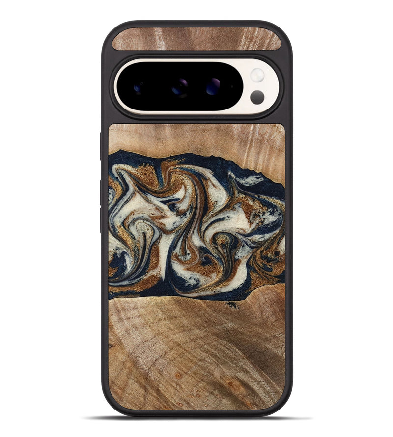 Pixel 9 Pro XL Wood Phone Case - Lupe (Teal & Gold, 789010)