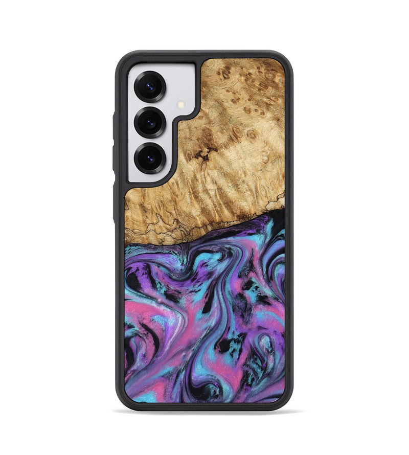 Galaxy S25 Wood Phone Case - Lida (Purple, 789018)