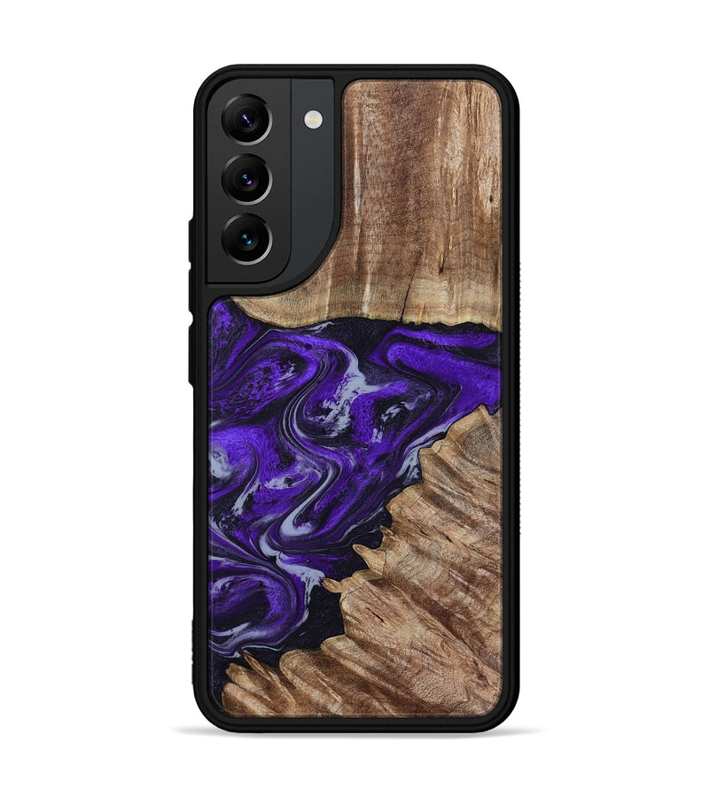 Galaxy S22 Plus Wood Phone Case - Peggie (Purple, 789020)