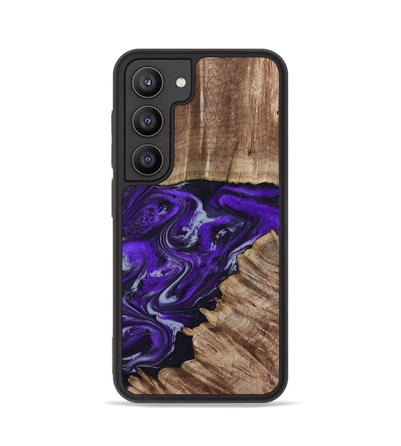 Galaxy S23 Wood Phone Case - Peggie (Purple, 789020)