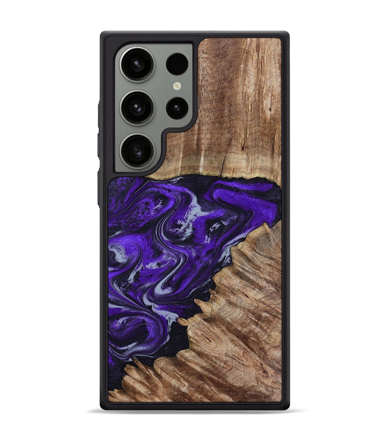 Galaxy S24 Ultra Wood Phone Case - Peggie (Purple, 789020)