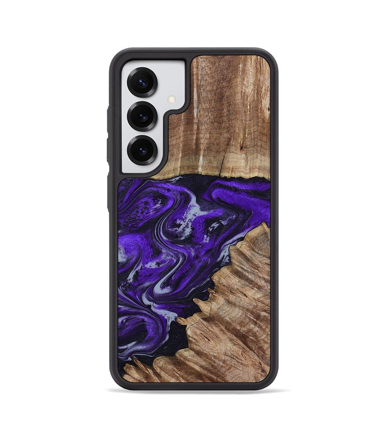 Galaxy S25 Wood Phone Case - Peggie (Purple, 789020)