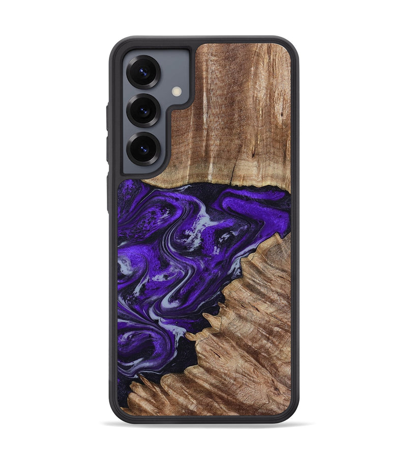Galaxy S25 Plus Wood Phone Case - Peggie (Purple, 789020)