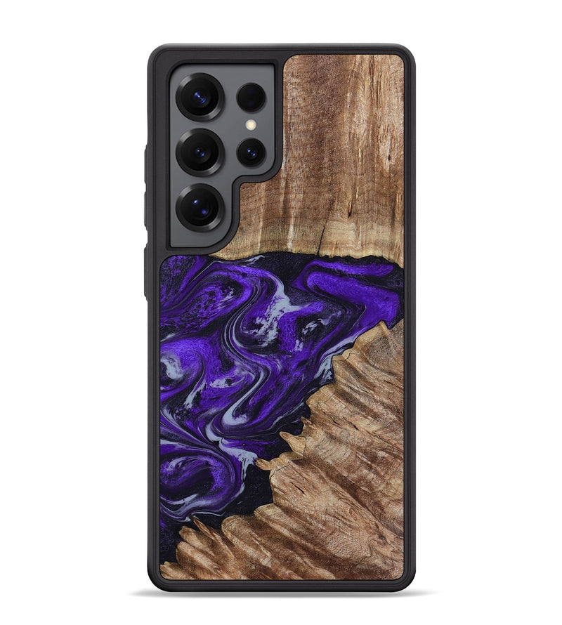 Galaxy S25 Ultra Wood Phone Case - Peggie (Purple, 789020)