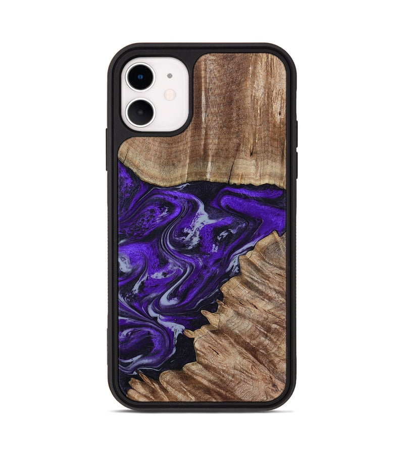 iPhone 11 Wood Phone Case - Peggie (Purple, 789020)