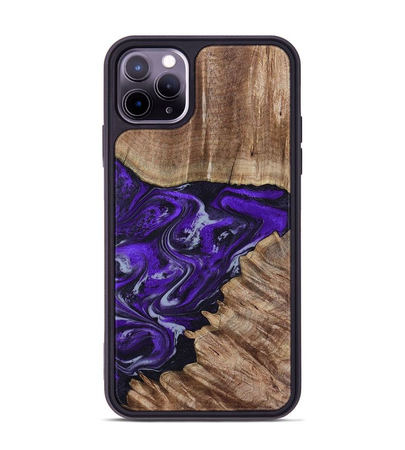 iPhone 11 Pro Max Wood Phone Case - Peggie (Purple, 789020)