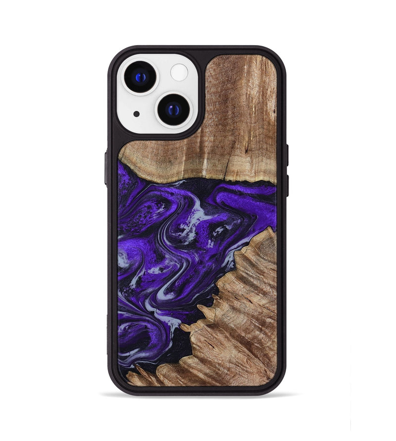 iPhone 13 Wood Phone Case - Peggie (Purple, 789020)