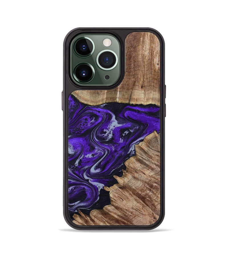iPhone 13 Pro Wood Phone Case - Peggie (Purple, 789020)