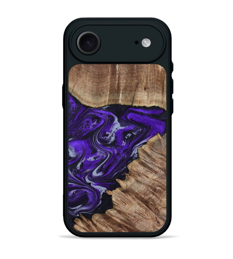 iPhone 17 Air Wood Phone Case - Peggie (Purple, 789020)