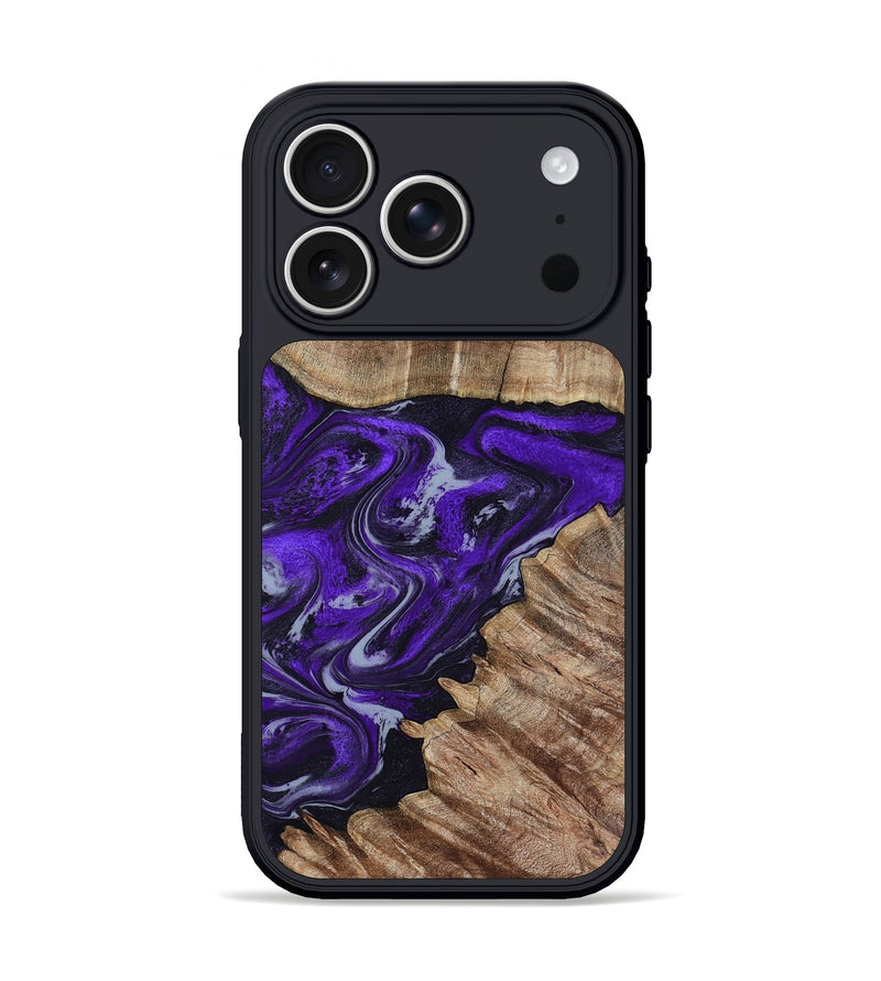 iPhone 17 Pro Wood Phone Case - Peggie (Purple, 789020)