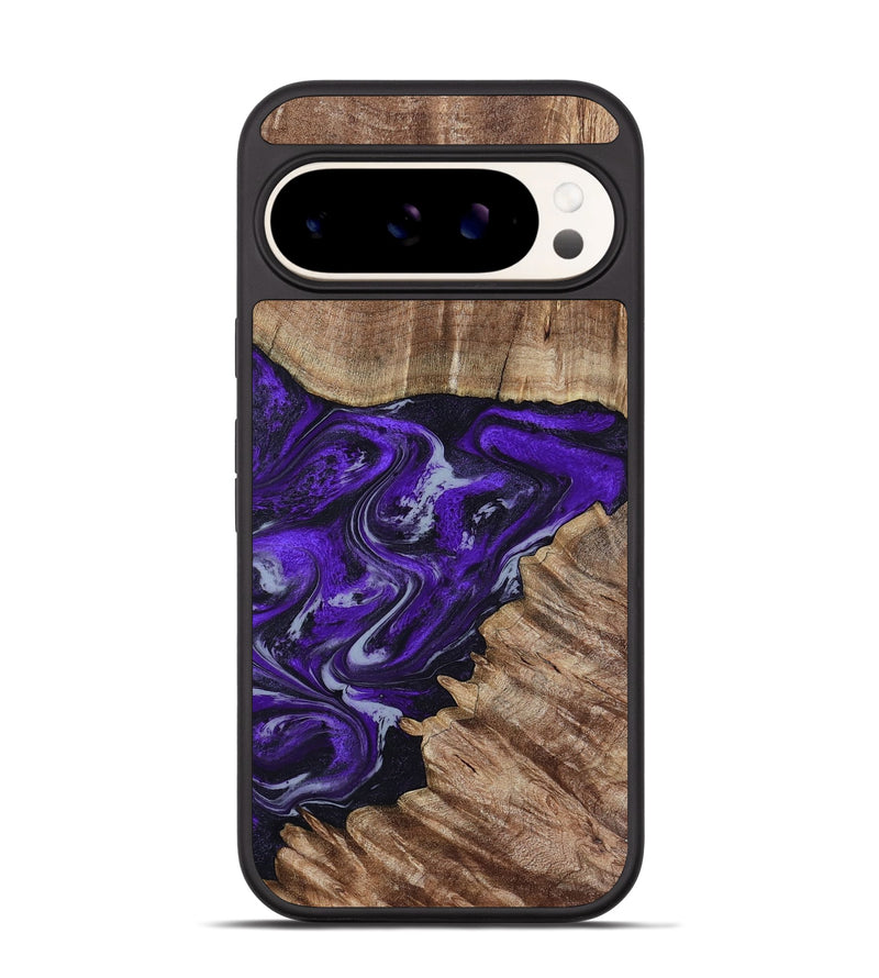 Pixel 9 Wood Phone Case - Peggie (Purple, 789020)