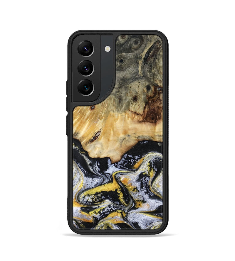 Galaxy S22 Wood Phone Case - Ansley (Black & White, 789025)