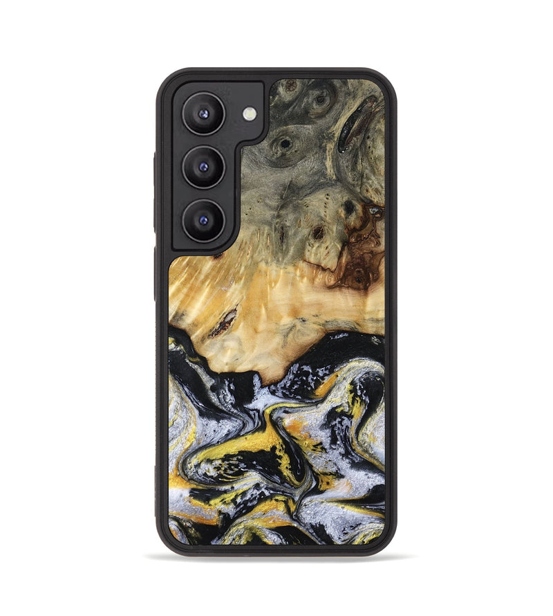 Galaxy S23 Wood Phone Case - Ansley (Black & White, 789025)