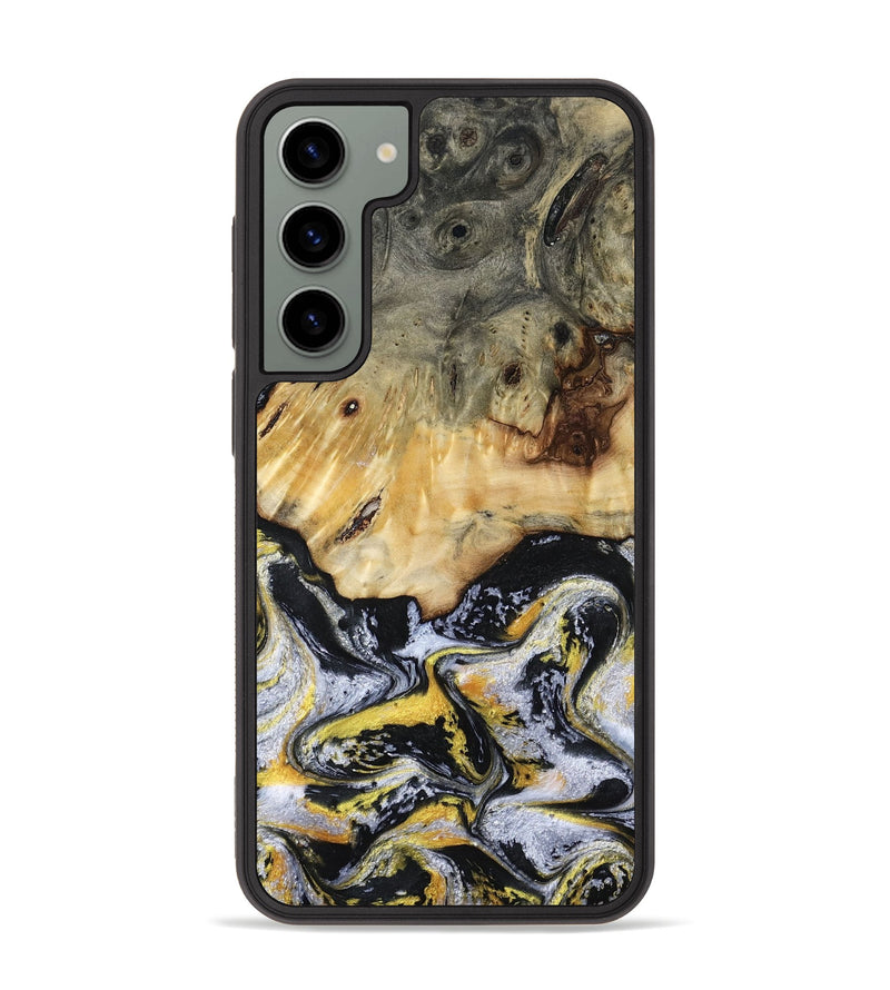 Galaxy S23 Plus Wood Phone Case - Ansley (Black & White, 789025)