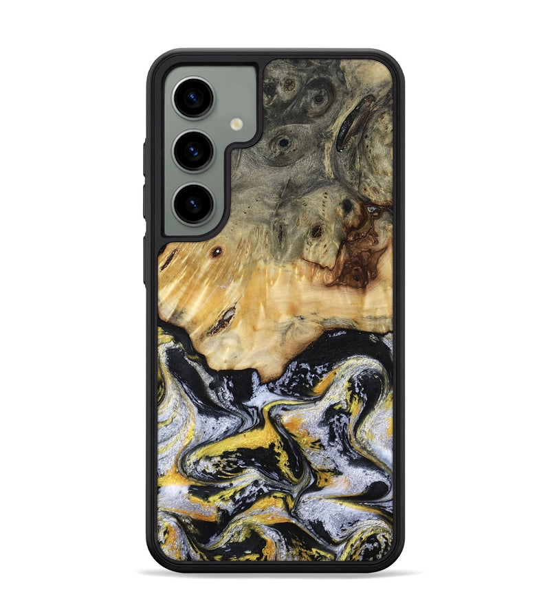 Galaxy S24 Plus Wood Phone Case - Ansley (Black & White, 789025)