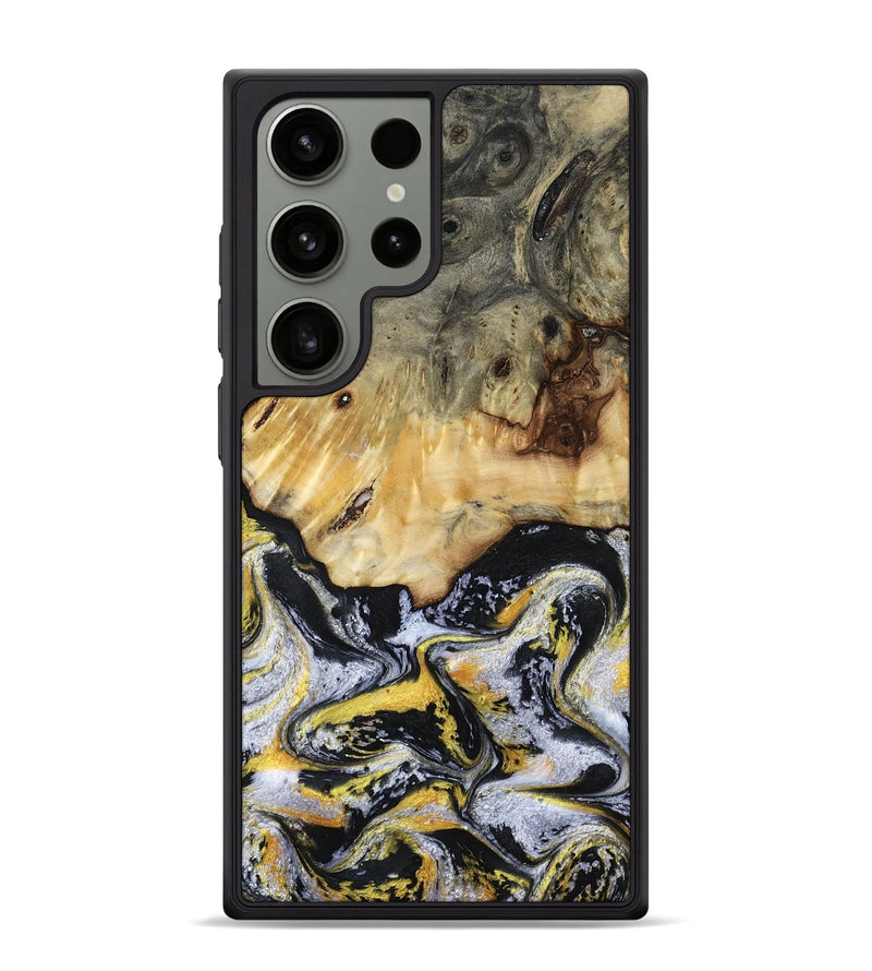 Galaxy S24 Ultra Wood Phone Case - Ansley (Black & White, 789025)