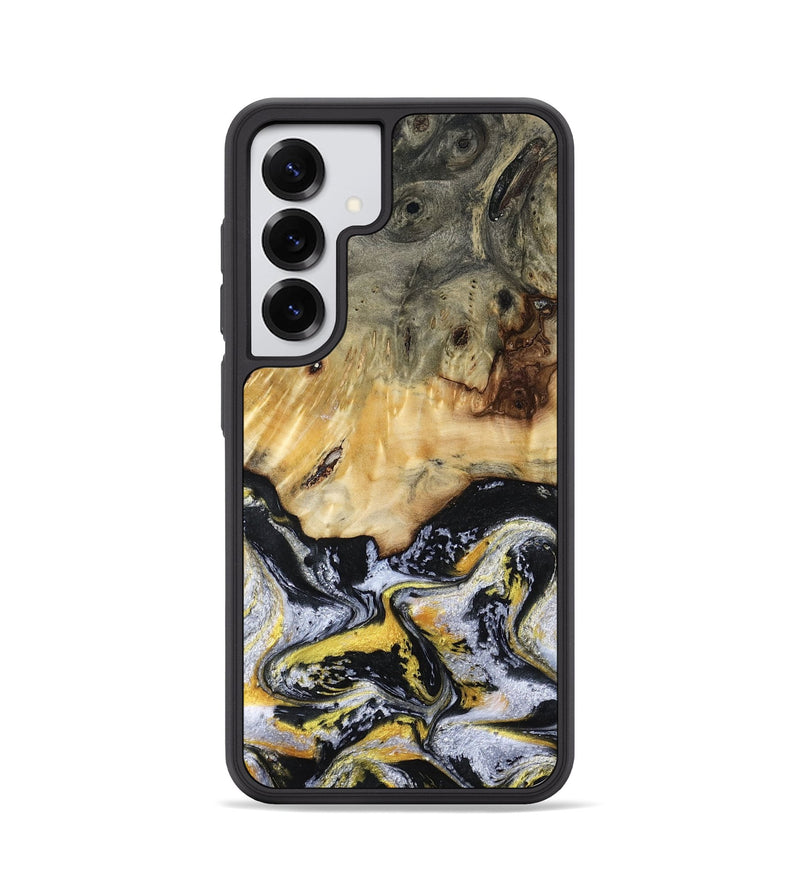 Galaxy S25 Wood Phone Case - Ansley (Black & White, 789025)